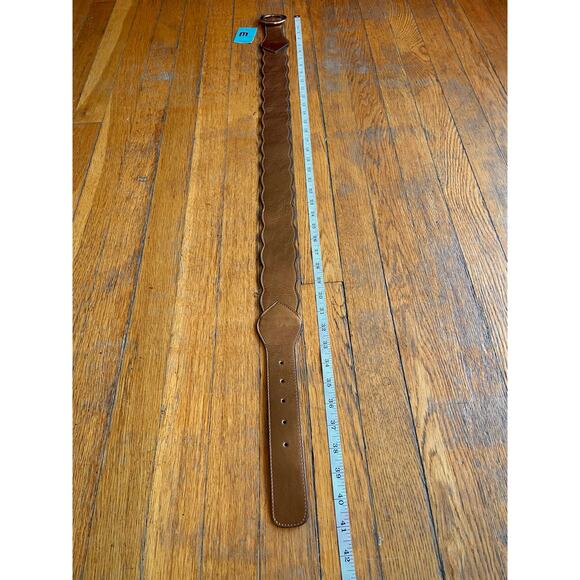 MARTINA MORI Metallic Bronze Leather Waist Belt sz OS (NWT) - Picture 10 of 12